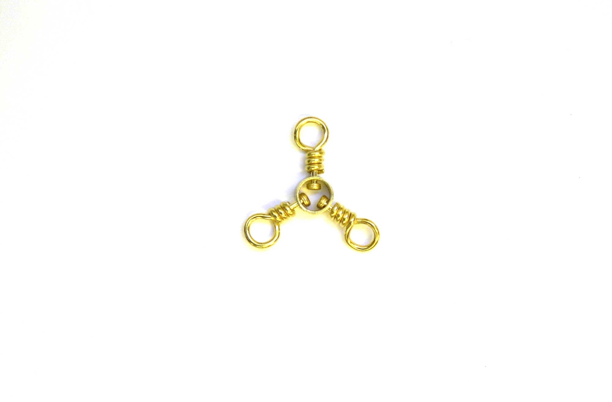 Eagle Claw Swivel-Brass 3-Way 12ct-12pk Size 3-0