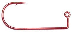 Mustad Jig Hook Red Needle Point 100ct Size 3-0